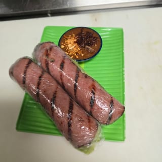 K 4 Nem Nuong Cuon - Pork Patties Spring Rolls (2)